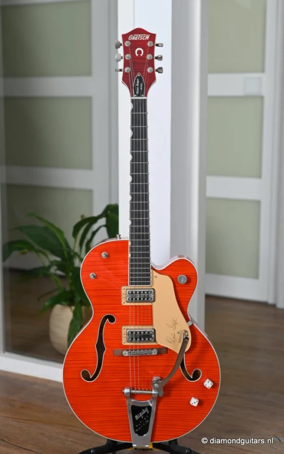 ギター Gretsch 2017 G6120-BSNV-LVO Brian Setzer Hollow Body :: G6120TFM-BSNV Brian Setzer Signature